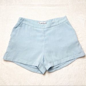 Renuar blue dressy shorts 34 high rise